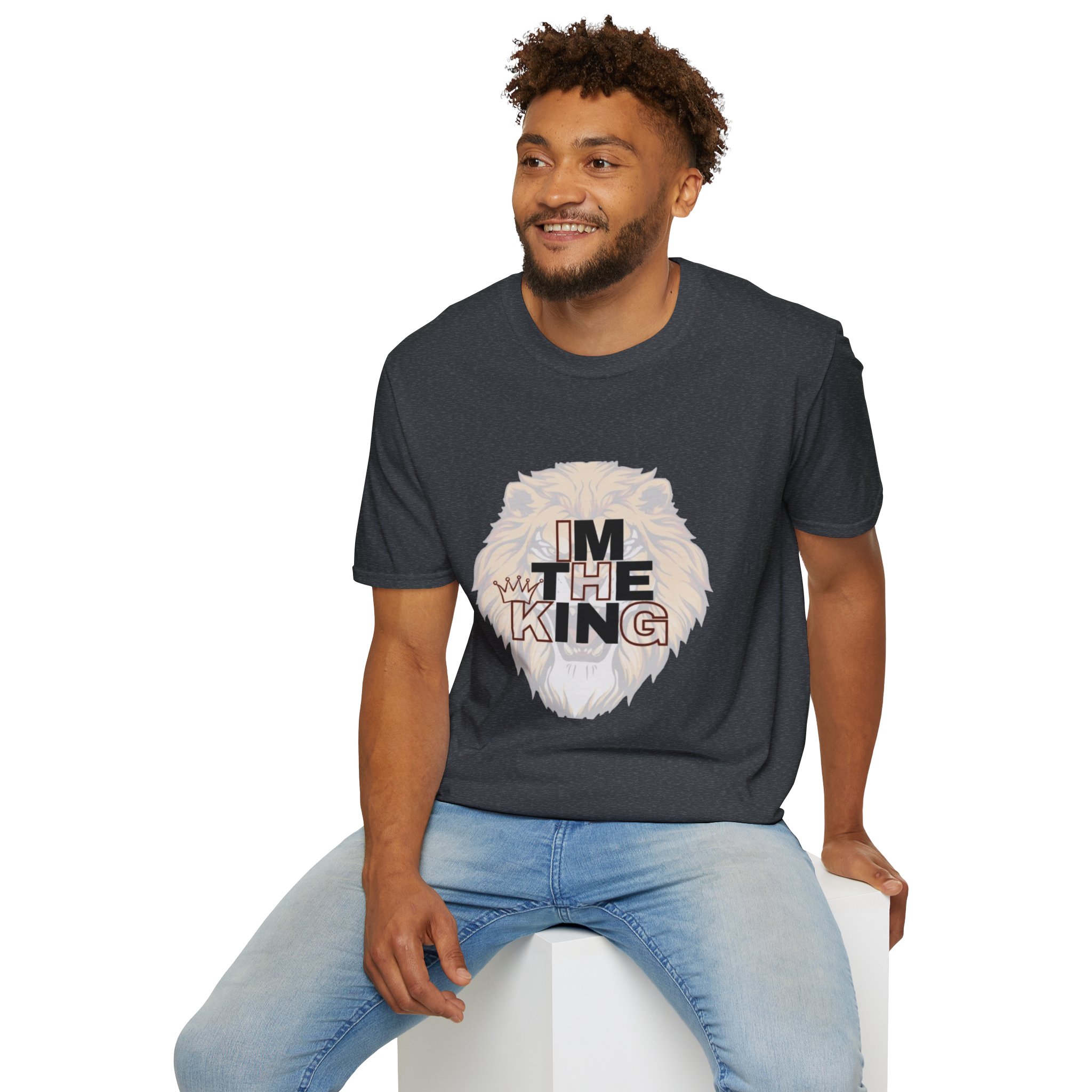 Royal Lion Unisex T-Shirt | I'm The King Design, Motivational Tee, Gift for Him/Her, Casual Wear, Birthday Present - Image 65