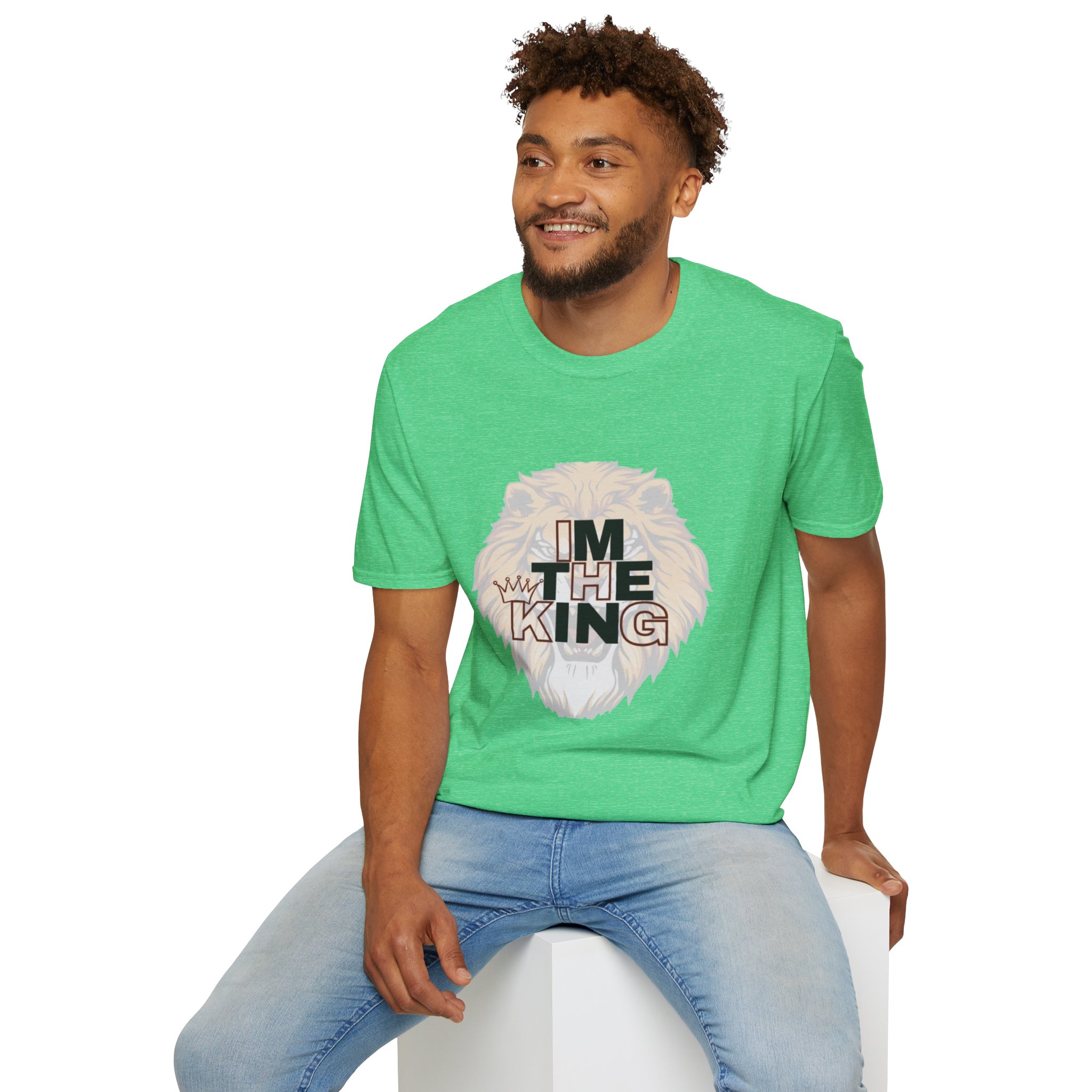 Royal Lion Unisex T-Shirt | I'm The King Design, Motivational Tee, Gift for Him/Her, Casual Wear, Birthday Present - Image 35