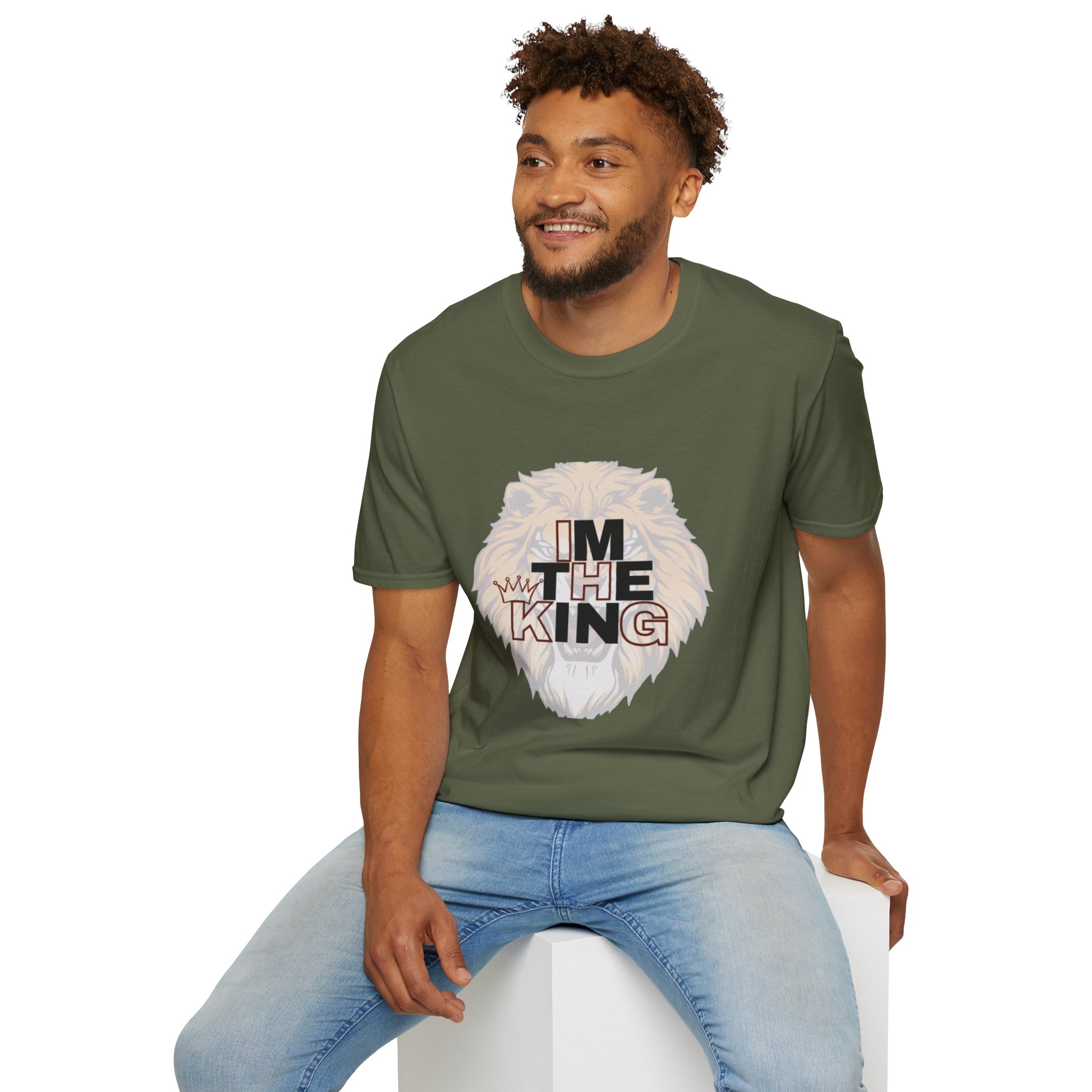 Royal Lion Unisex T-Shirt | I'm The King Design, Motivational Tee, Gift for Him/Her, Casual Wear, Birthday Present - Image 59