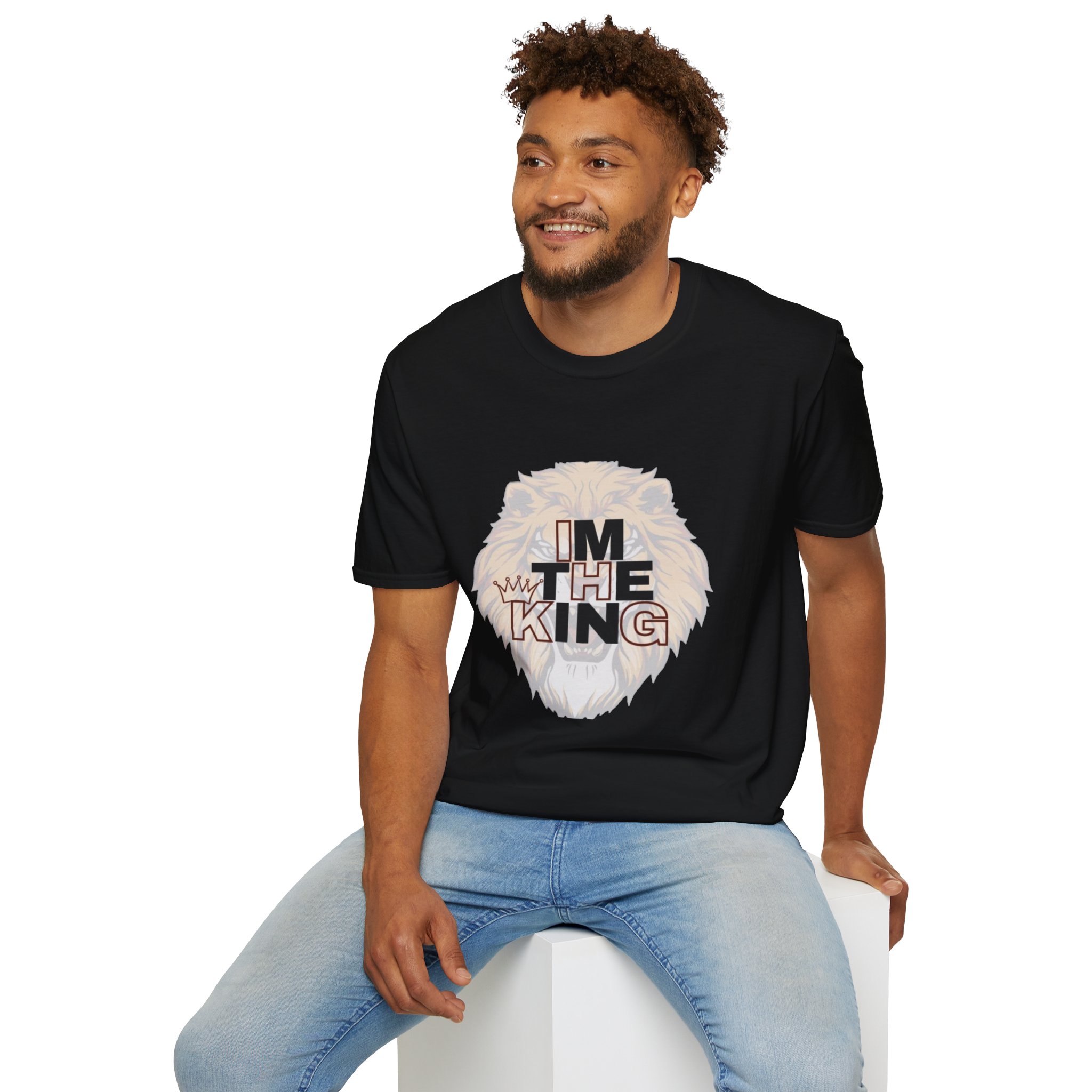 Royal Lion Unisex T-Shirt | I'm The King Design, Motivational Tee, Gift for Him/Her, Casual Wear, Birthday Present - Image 47