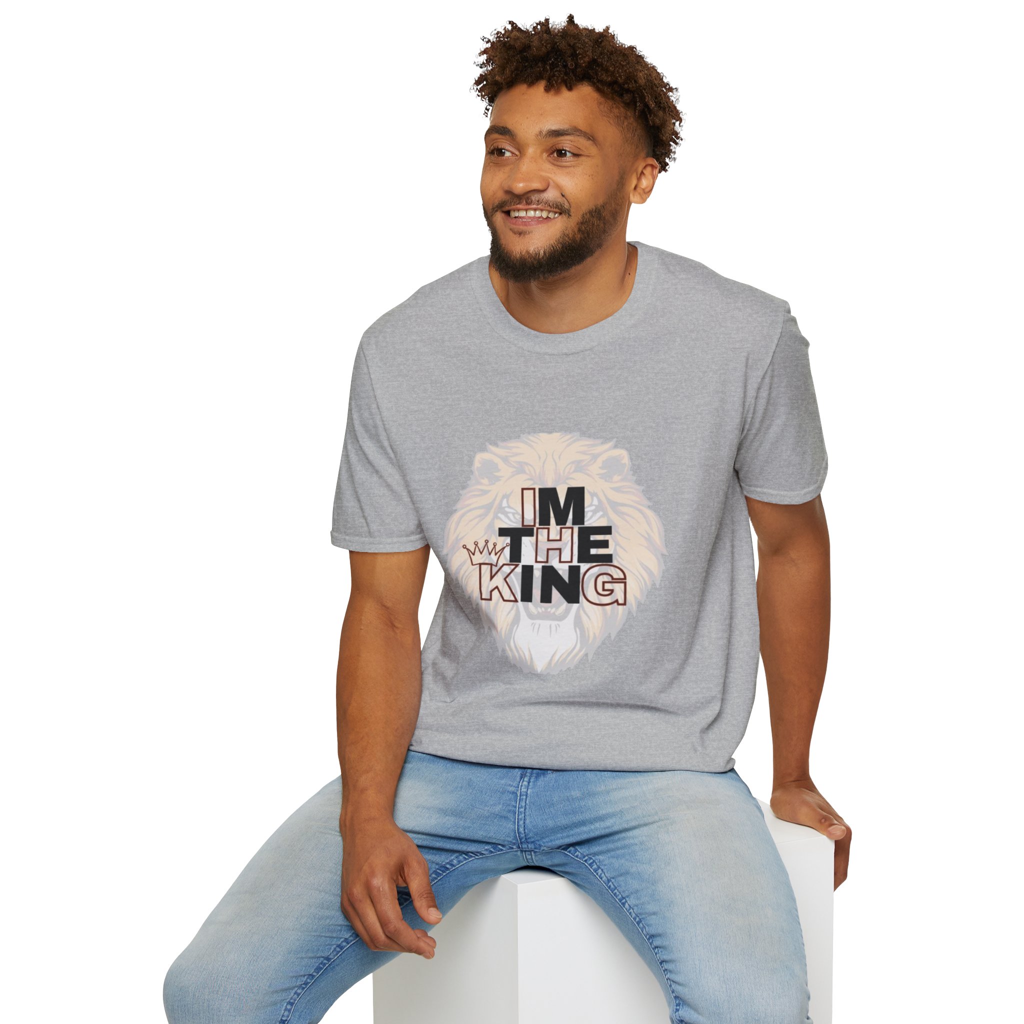 Royal Lion Unisex T-Shirt | I'm The King Design, Motivational Tee, Gift for Him/Her, Casual Wear, Birthday Present - Image 17