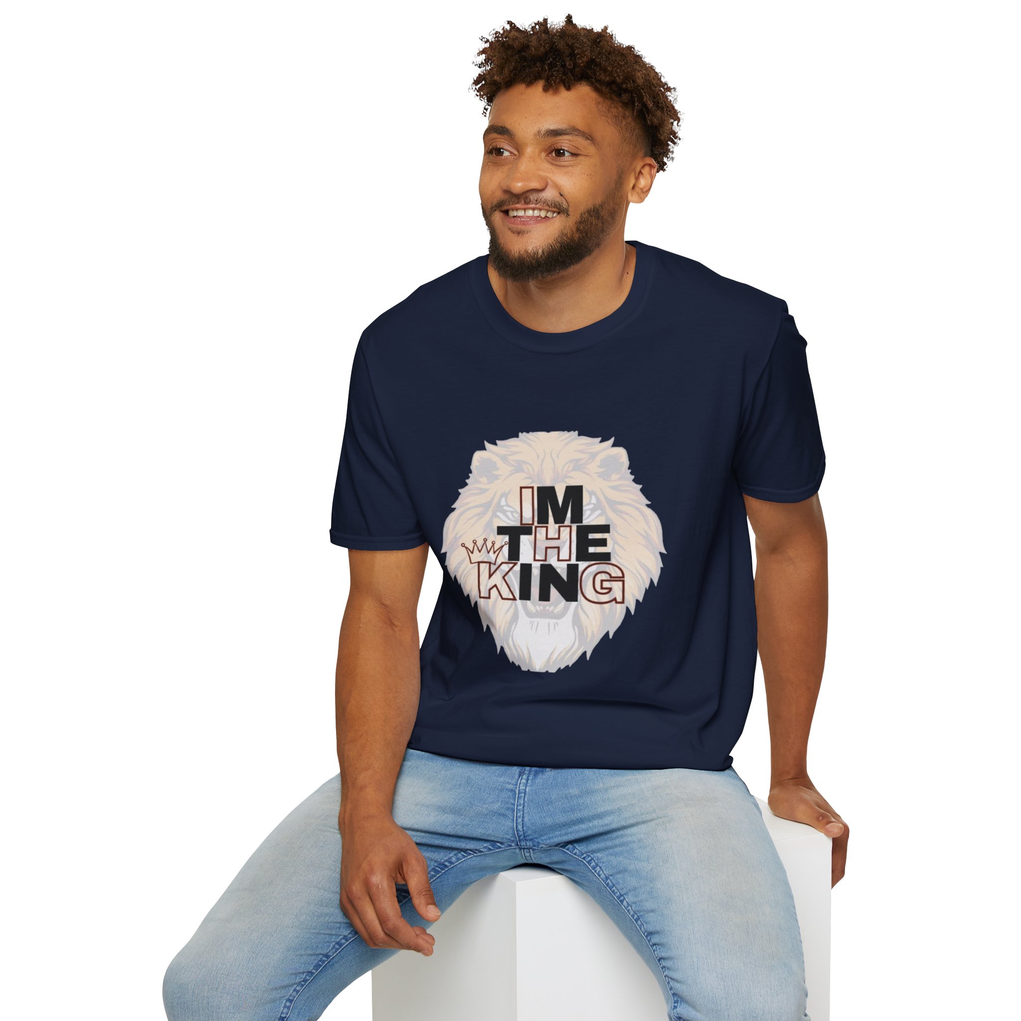 Royal Lion Unisex T-Shirt | I'm The King Design, Motivational Tee, Gift for Him/Her, Casual Wear, Birthday Present - Image 71